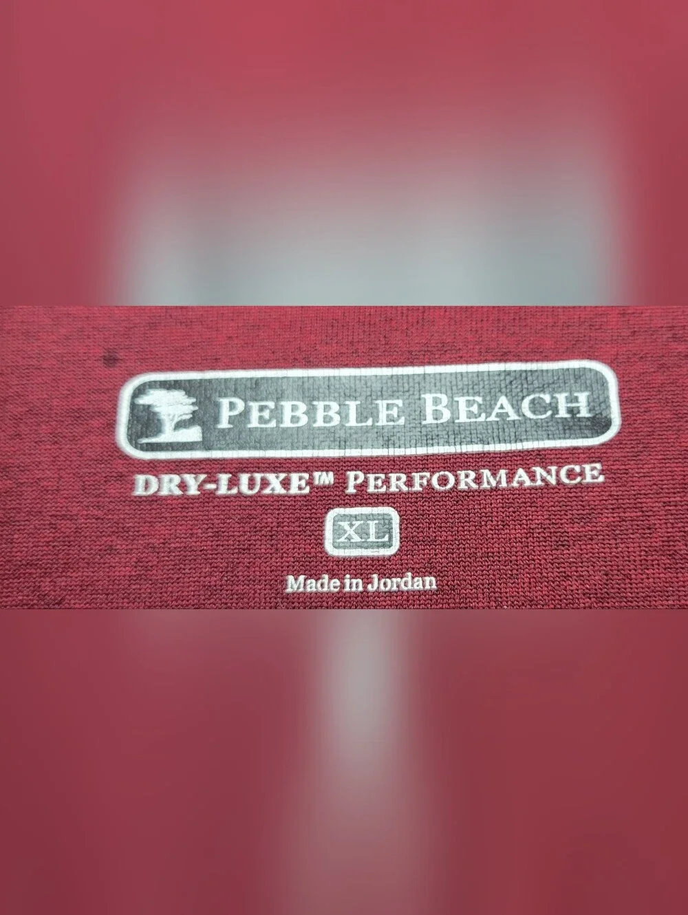 Pebble Beach Men's Zip-Up Pullover Sweater - Burgundy